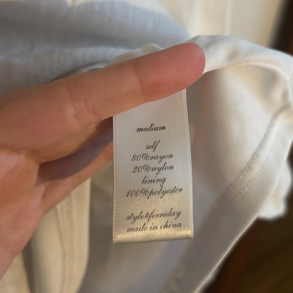 Altar’d State White Ferriday Dress Size Medium - Picture 3 of 5